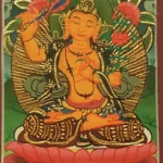 Tiny Thangka of Manjushree