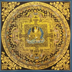 Golden Mandala Thangka