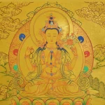 Chenrezig Thangka (24K Gold)