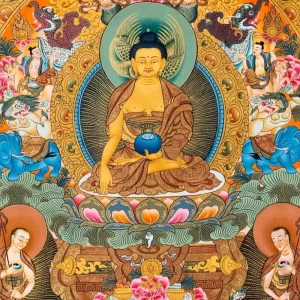 Life of Buddha Thangka