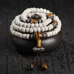 Tibetan Tiger Eye & Bodhi Peace Bracelet