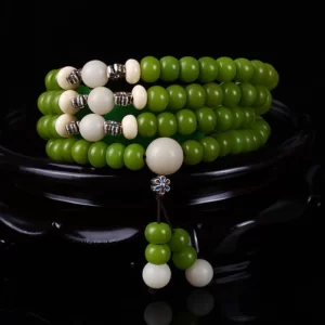 Cyan Bodhi Seed Mala